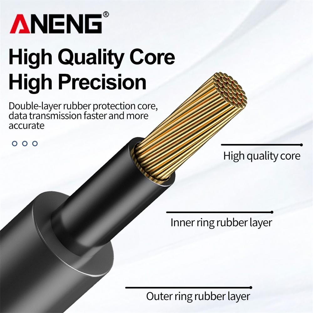 Kabel Digital Multimeter Silicon Spring Wire Retardant 20A 1000V - PT2010 - Black/Red