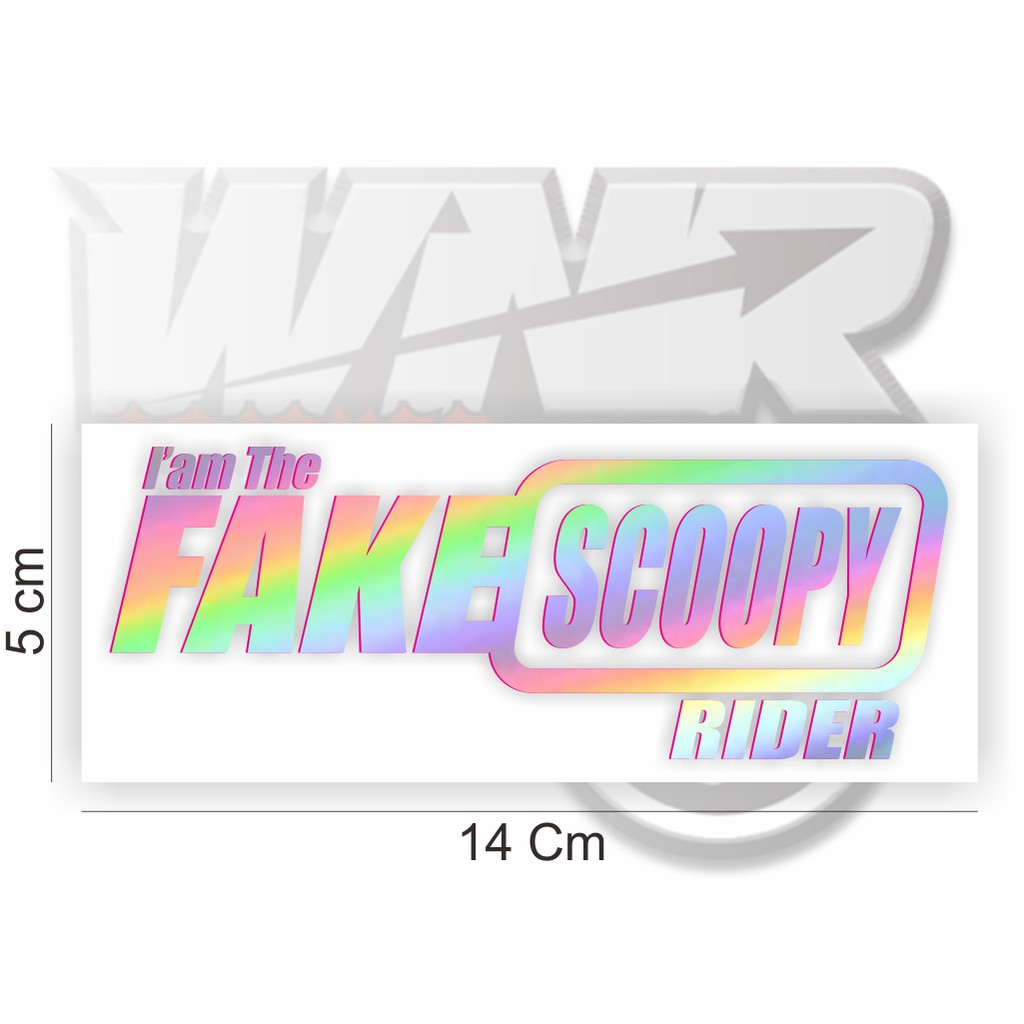 Stiker Fake Sticker motor Matic keren