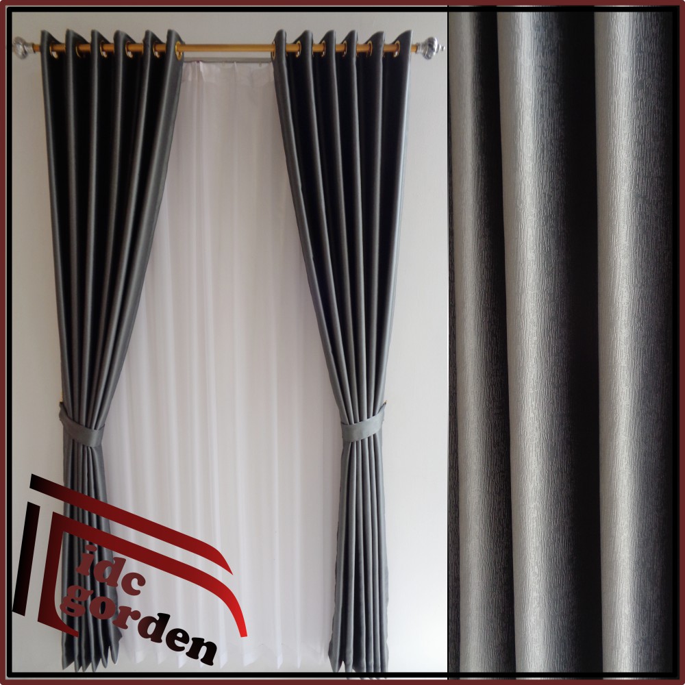 Gorden blackout polos/gorden jendela abu polos/gorden pintu minimalis
