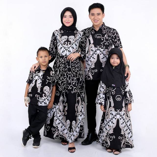 WOU BATIK COUPLE SHOFIA ESTETIKA BROKAT - Couple Modern Batik couple Sarimbit Brokat Kebaya