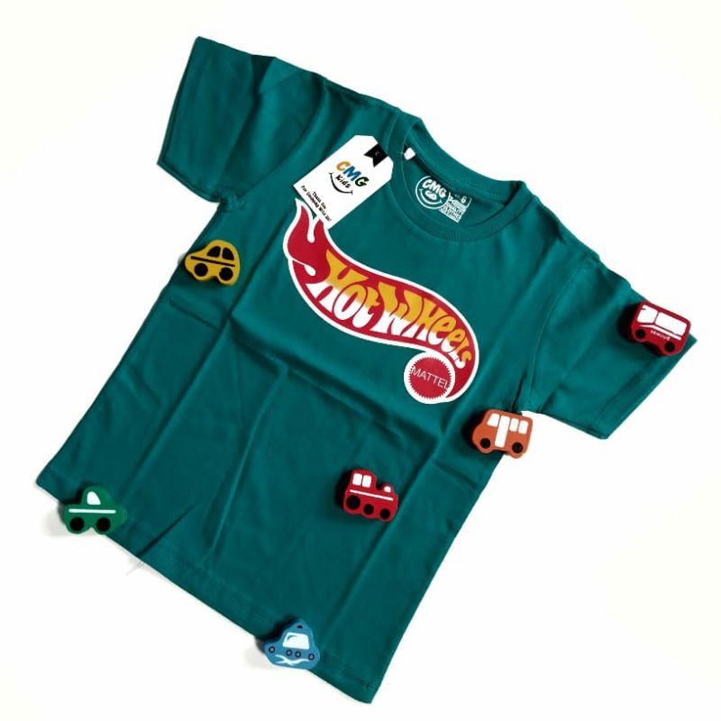 Kaos Anak Laki Laki CMG Kids Motif Mobil Cotton Combed 24S