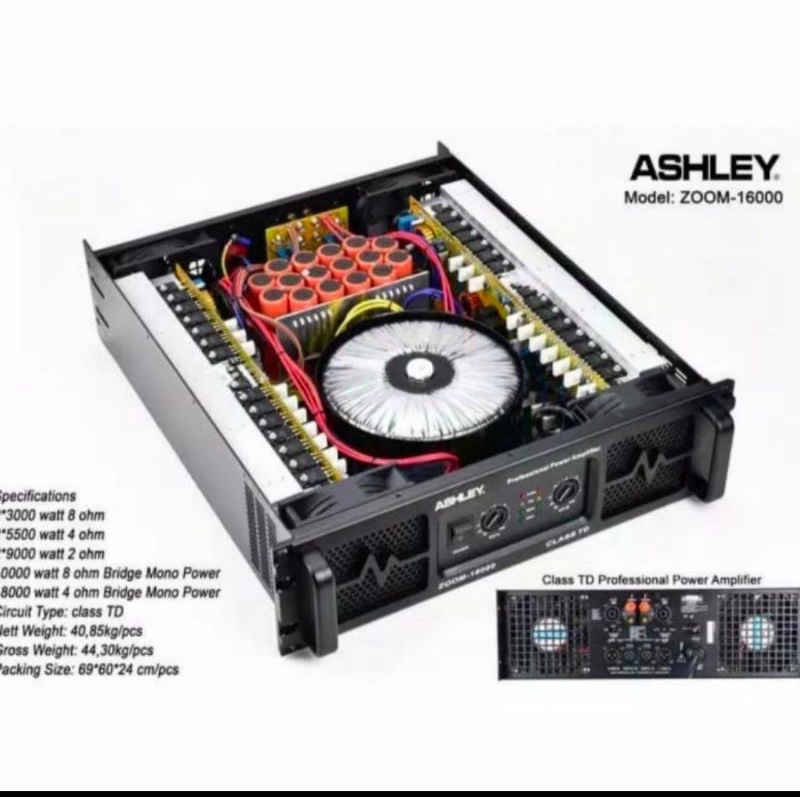 Power Ashley Zoom 16000 Amplifier Ashley Class TD Original