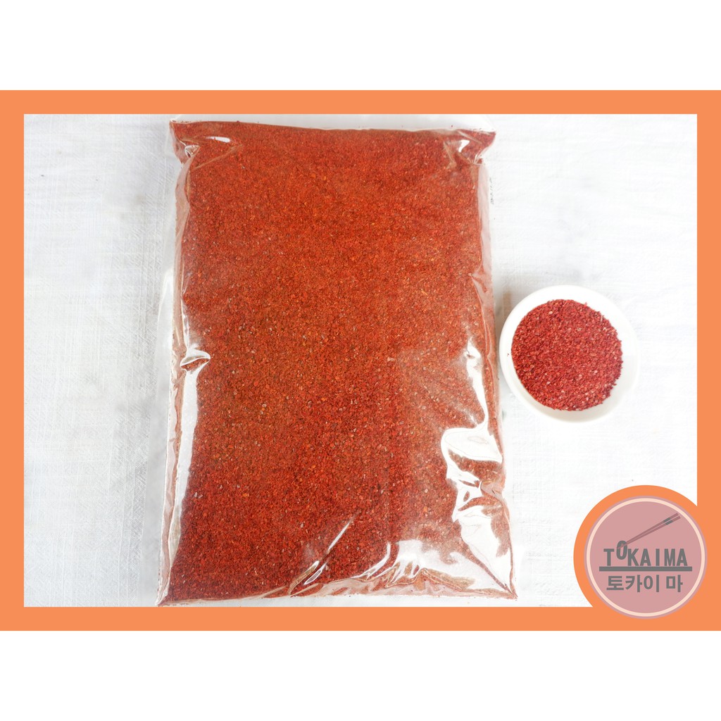 

Gochugaru / Korean Hot Chilli Powder Cabe Bubuk Korea Kasar Import 1Kg