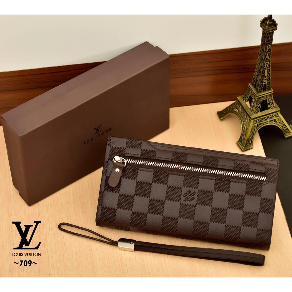 Dompet LV 709# With box ( new emboss )
