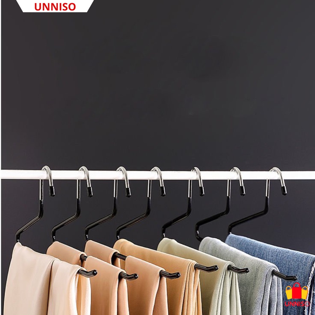 UNNISO - Hanger Baju Stainless Steel Celana Panjang Anti Slip