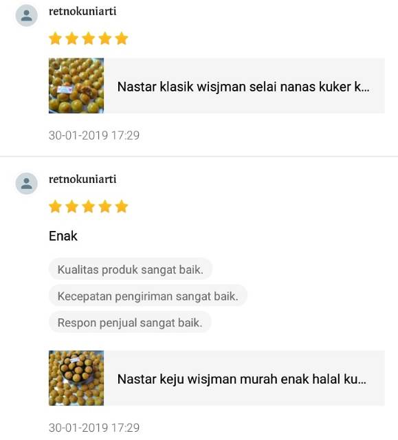 Nastar wisman wisjman halal murah enak keju coklat kuker kue kering lebaran