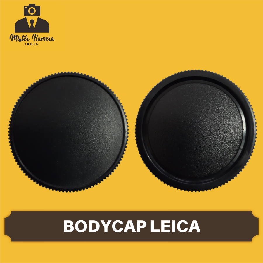 Body Cap dan Rear Cap Set Leica M39 Lensa Tutup Belakang Kamera PK Universal 39mm Warna Hitam
