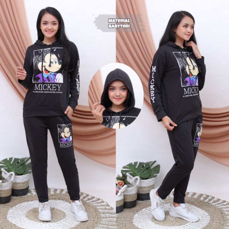 N_S Stelan Hoodie+Jogger Girls Mickoy