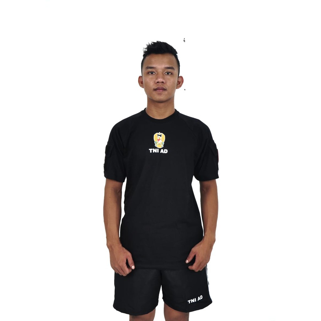 SETELAN KAOS TNI AD BLACK / KAOS TNI AD HITAM / KAOS JERSY PRIA TNI AD / KAOS TNI AD / KAOS JERSEY S