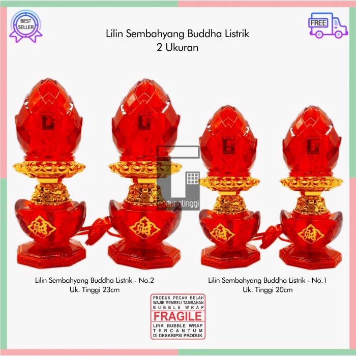 Lampu Meja - Lampu Led Lilin Sembahyang Meja Altar Puja Suci Buddha Listrik Yenpao