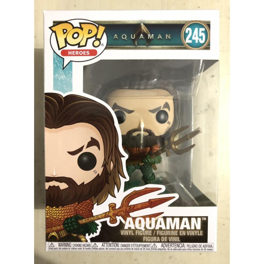 Mudah Funko Pop Heroes: Aquaman - Aquaman In Hero Suit With Atlan'S Trident Sale