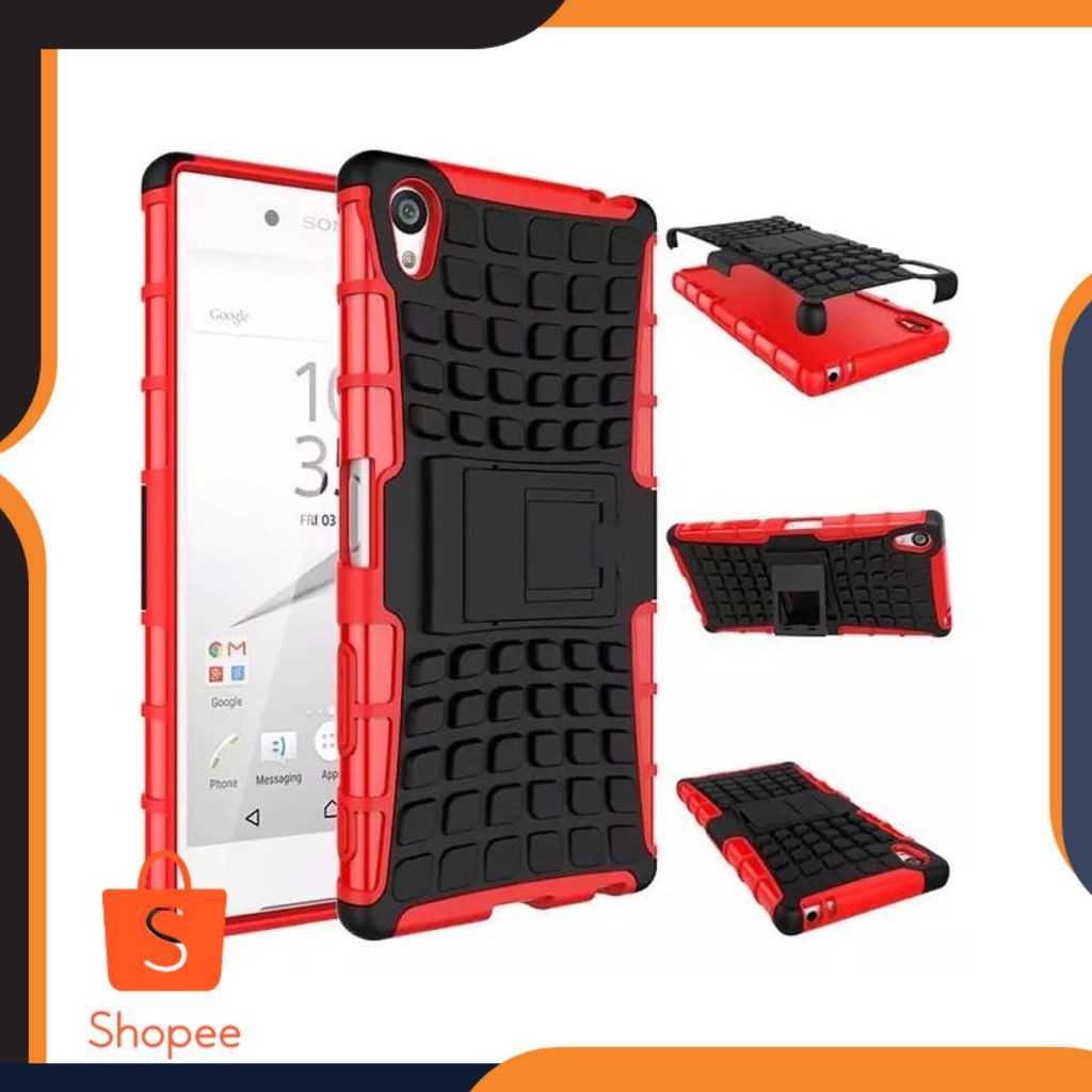 Jual RUGGED ARMOR Sony xperia Z5 Z5+ plus premium dual case casing cover hp - 793 Cash