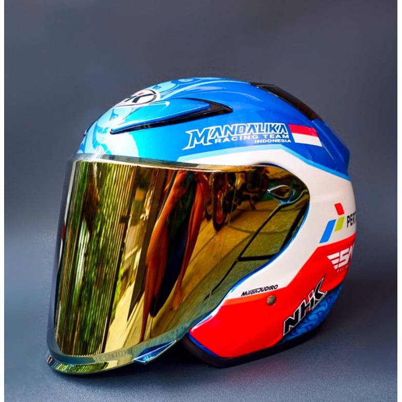 HELM HALLFACE NHK R6 MOTIF MANDALIKA