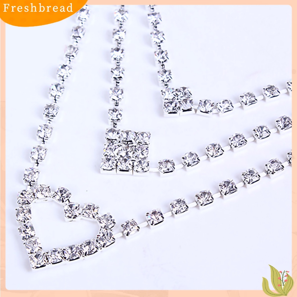 Terlaris Jewelry Set Square Exquisite Accessory Heart Necklace Earrings Collection for Wedding