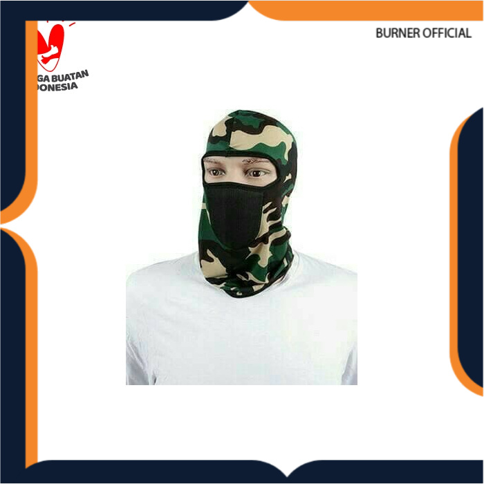 masker kepala army tentara loreng ninja motor sepeda berkendara