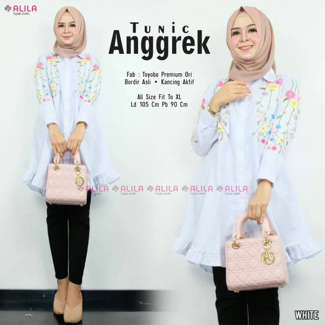 Anggrek tunik bahan toyobo