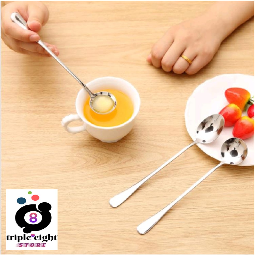 SENDOK TEH TEBAL SENDOK TEH PREMIUM GAGANG PANJANG STAINLESS STEEL