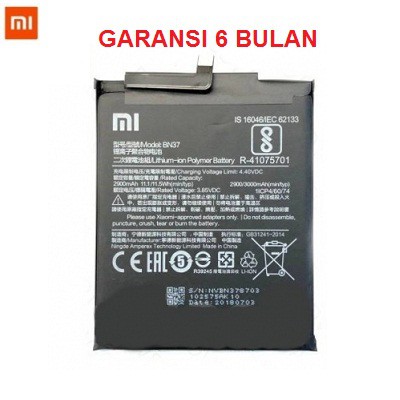 Baterai Battery Batere Redmi 6 6A 6 Pro 5+ XIAOMI BN37 / Redmi 6 6A 6 Pro 5+ Original