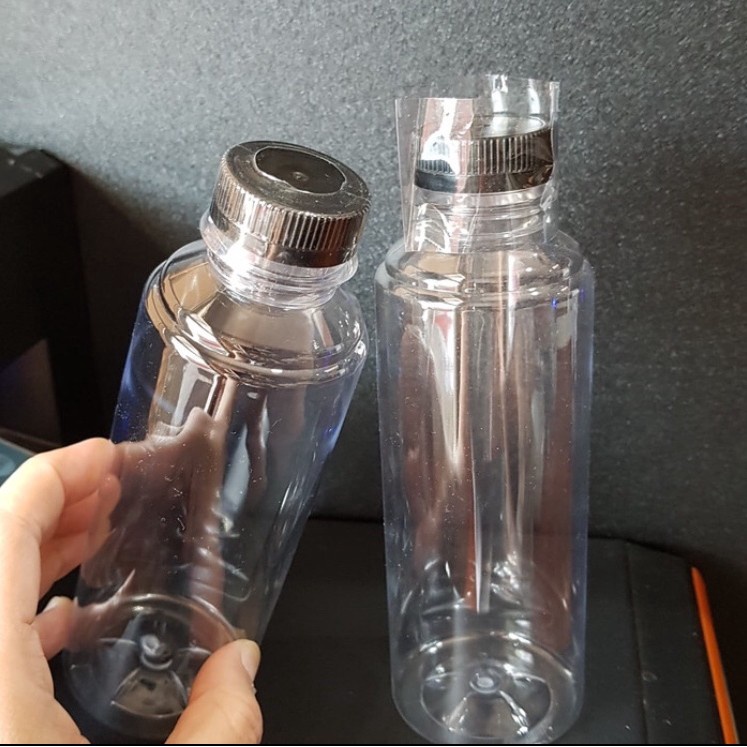 Plastik segel botol almond 250ml/ segel plastik aqua plastik shrink ( dapat isi 100 pc segel )