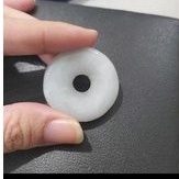 Liontin Batu Giok China Kalung Giok Koin Hoki Asli