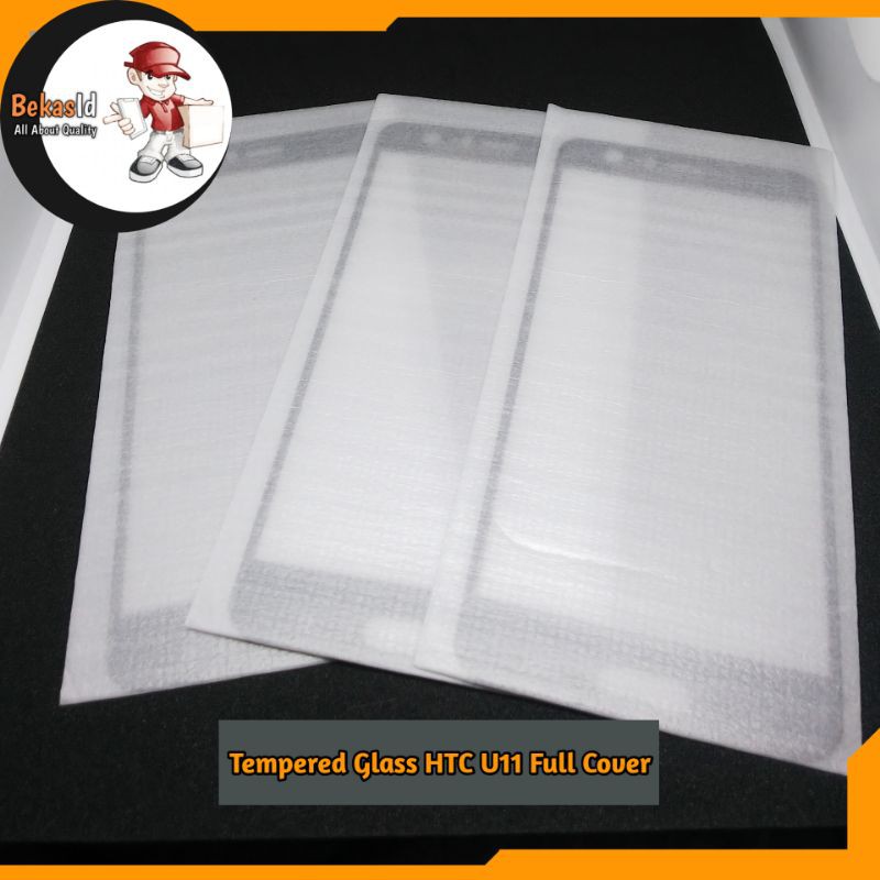 Tempered Glass For Smartphone HTC U11 Full Cover - Black