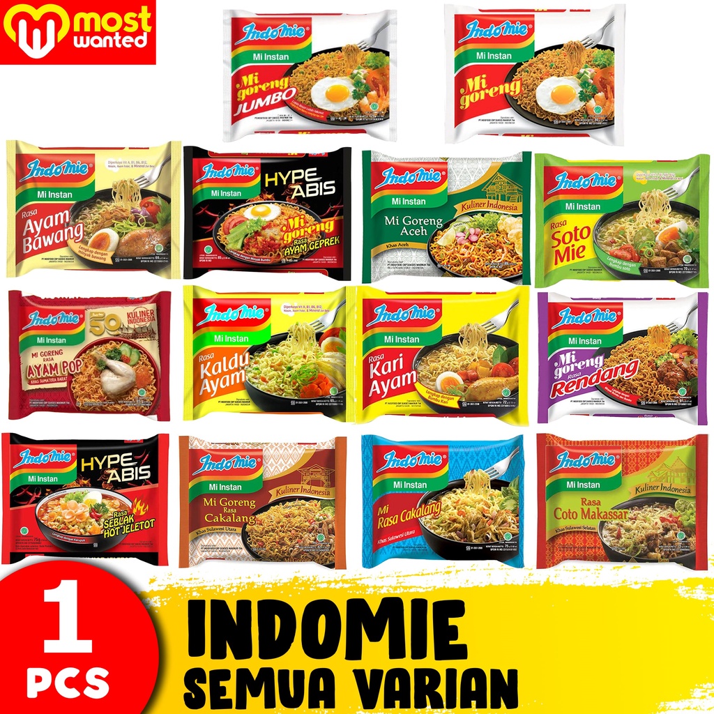 

Indomie Cakalang Mi Mie Instan Goreng Kuah Soto Ayam Geprek