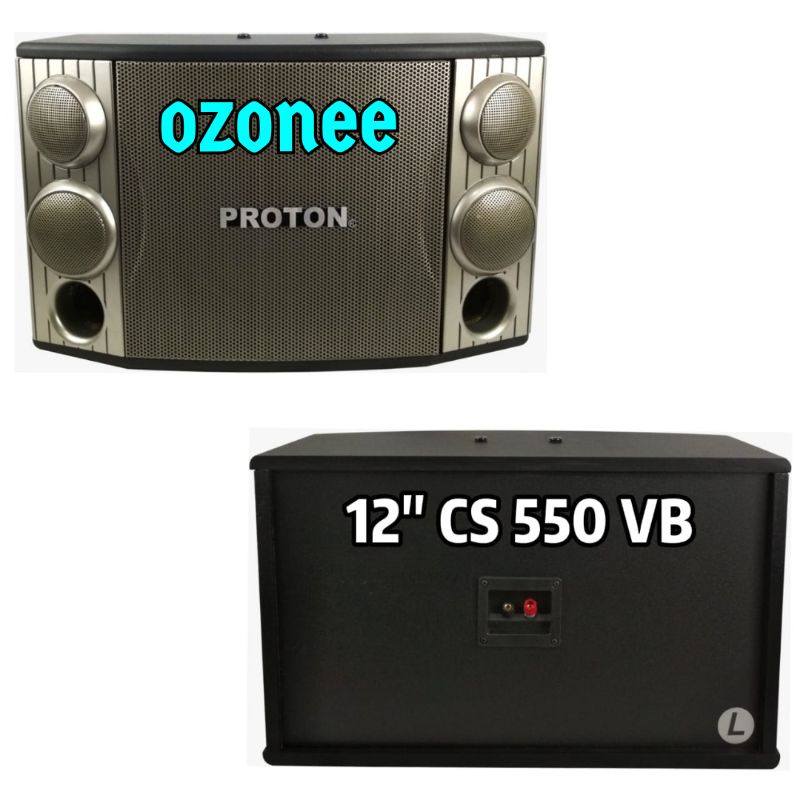 SPEAKER PROTON 12 INCH CS 550 VB 4 TWEETER 2 SUBWOOFER ORIGINAL 2 UNIT