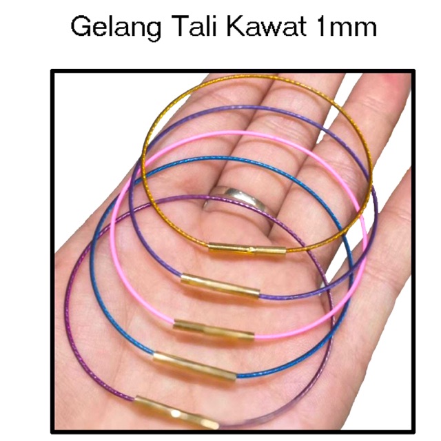 Gelang Tali Kawat 1mm Ultra Fine Tahan Air gelang water proof bahan istimewa