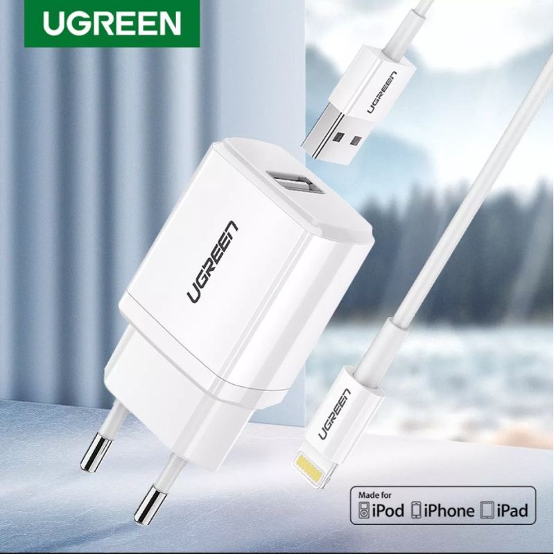 Ugreen Charger 10.5 Watt Support for IPhone 11 8 6 7 Plus X XR XS XR XS Max Ipad With Kabel Lightning Mfi Original