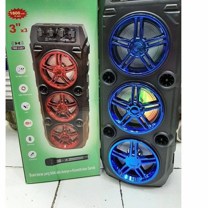 ➴ Speaker Bluetooth Karaoke 3 Tingkat SX-3006/Salon Karaoke Bluetooth SX-Y3006/Speaker Portabel X Ba