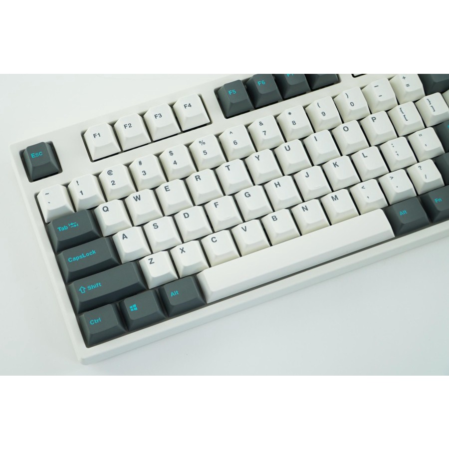 Leopold FC750R White/Gray PD TKL Double Shot PBT Mechanical Keyboard