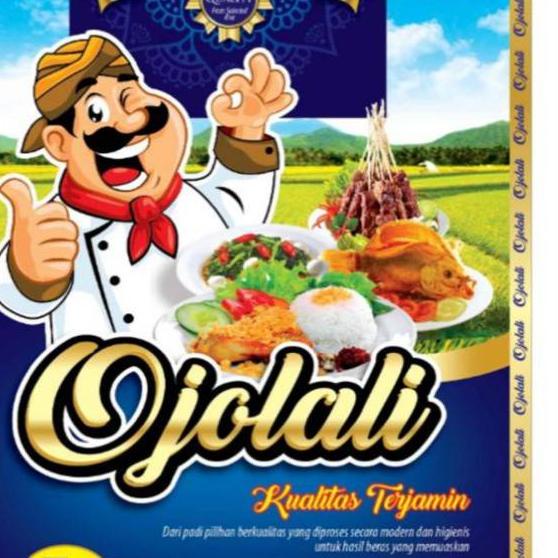 Karung beras laminasi merek ojolali 5kg(hrg d ats utk 100pc)