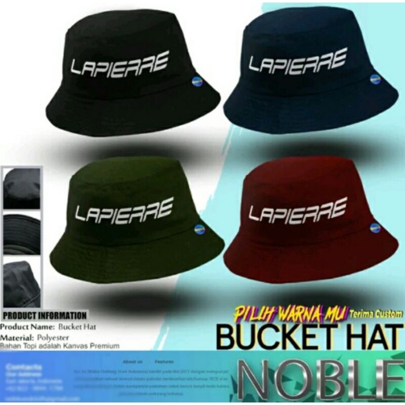 Bucket Hat La Pierre | Topi Kupluk La Pierre | Topi Sepeda