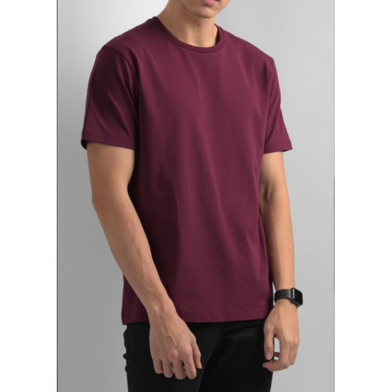 MALE.ID KAOS BASIC TEES MAROON
