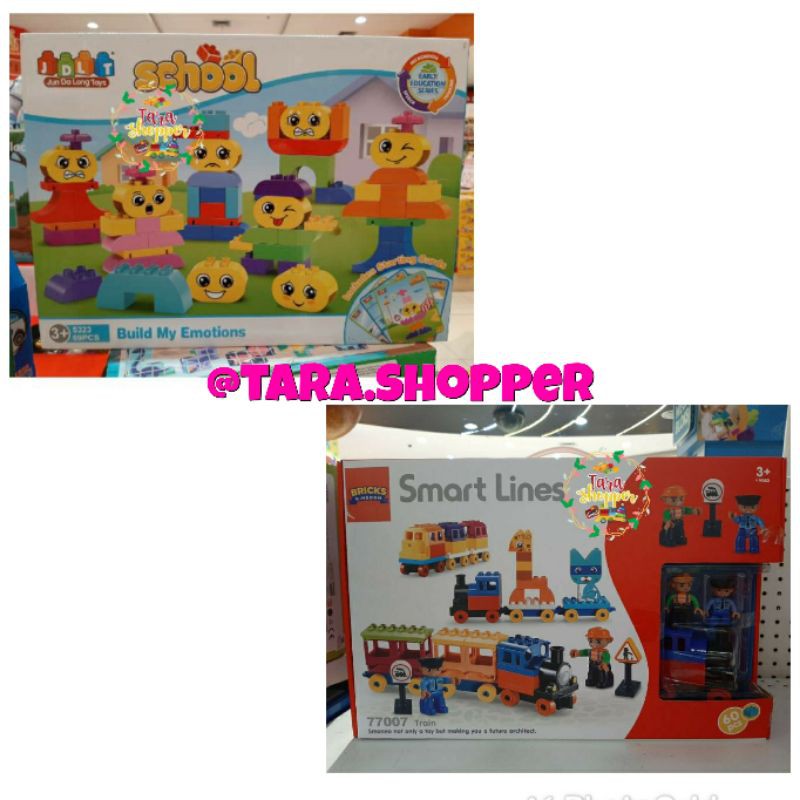 Mainan bricks Kiddy star blocks duplo JDLT