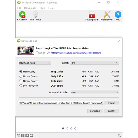 4K Video Downloader + Plus Terbaru Full version Lifetime