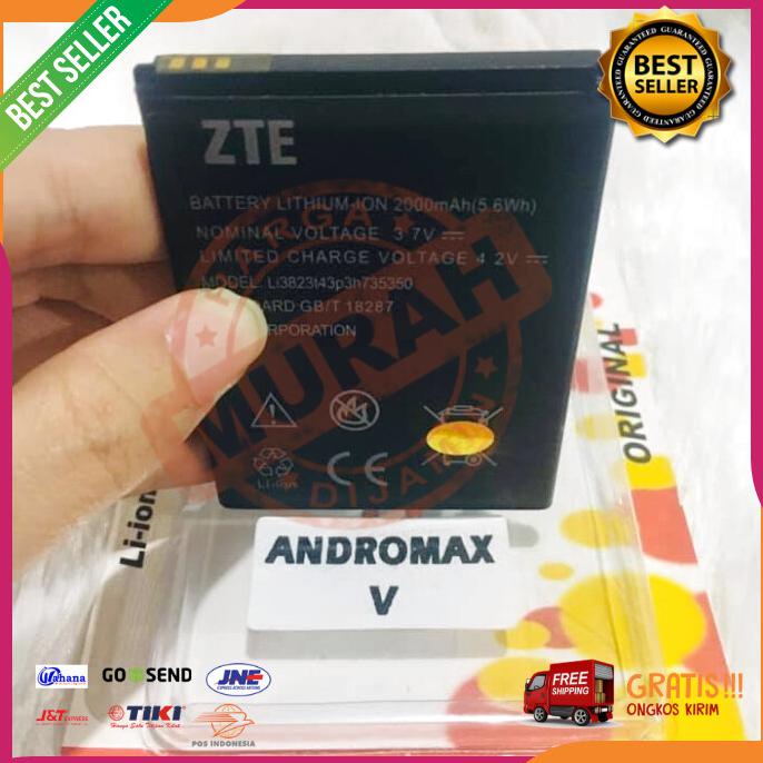 Acc Hp Baterai Zte Blade A5 V9820 Smartfren Andromax V 2000Mah Original