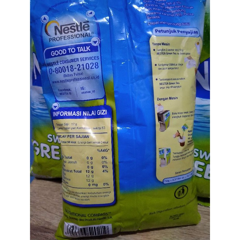 

AKEH 750 gr Nestea Green Tea by Nestle Exp date Maret 2026