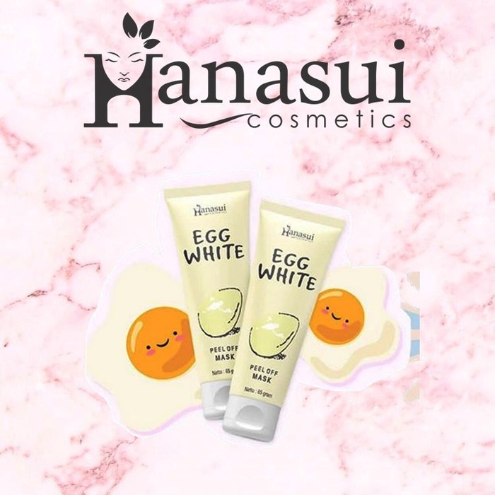 ❤ RATU ❤ Hanasui Egg White Peel Off Mask | Masker Telur Hanasui (✔️BPOM)