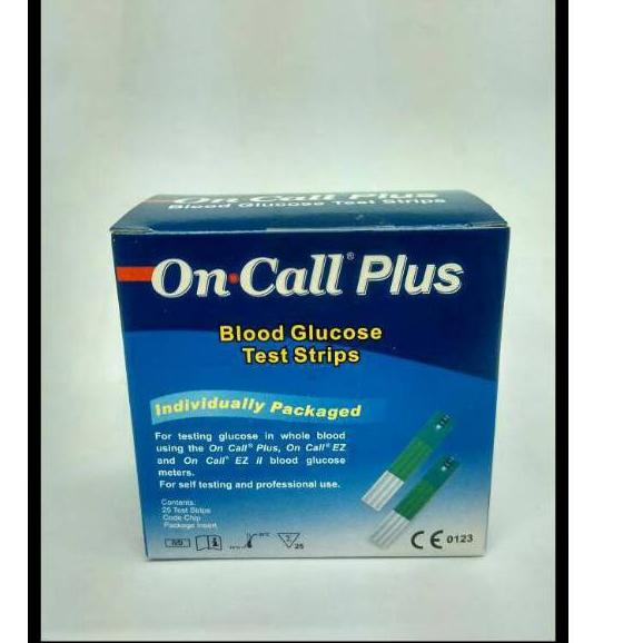 ONE CALL PLUS STRIP GULA DARAH / ON CALL PLUS STRIP GULA DARAH /STREP GULA DARAH ON CALL PLUS 25PCS