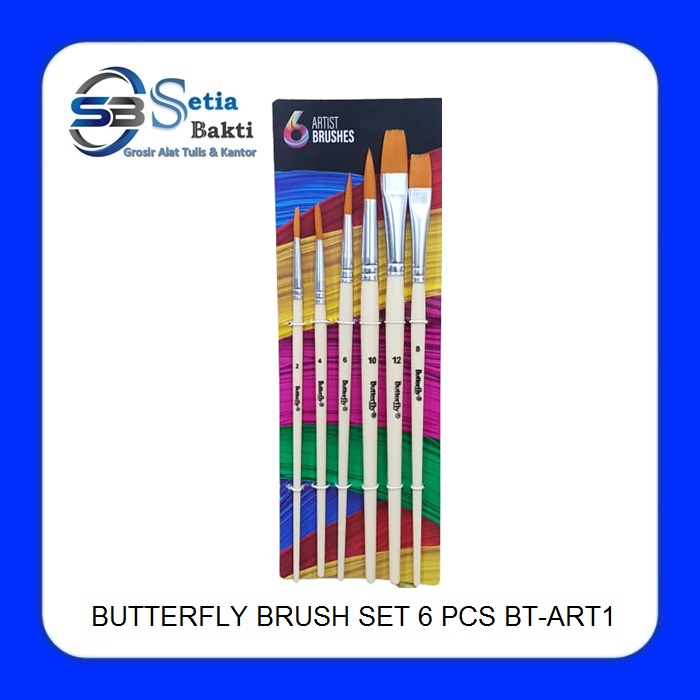 

BUTTERFLY Artist Brush - Kuas Cat Lukis Set BT-ART1