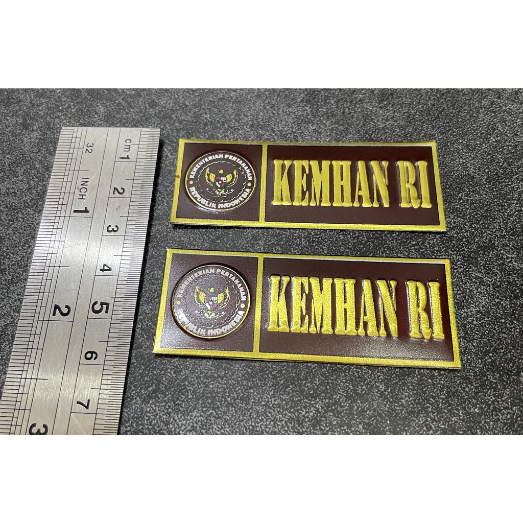 Sticker Plat Kementrian Pertahanan Baru 2022 (K) - Stiker Kemhan Baru