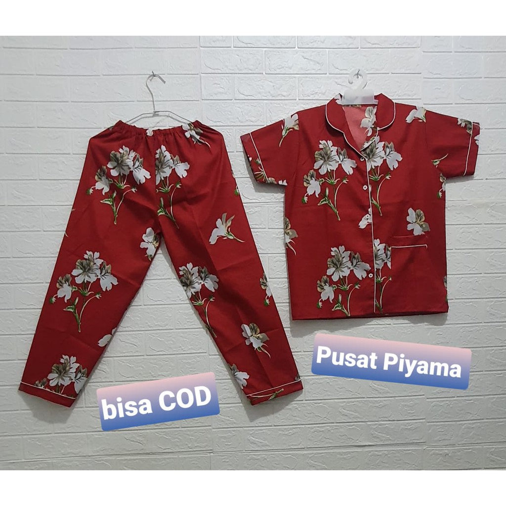 BAJU TIDUR WANITA KARAKTER CP / PIYAMA MOTIF KARAKTER / PIYAMA KARAKTER LUCU / BAJU TIDUR CEWEK-MELINDA ROSE MAROON