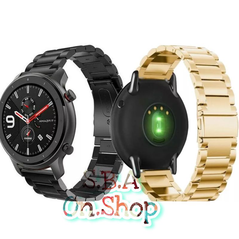 Strap Tali Jam Stainless Steel Metal Band Watch Band Huami Amazfit GTR 47mm Gen 1 Acc Smartwatch