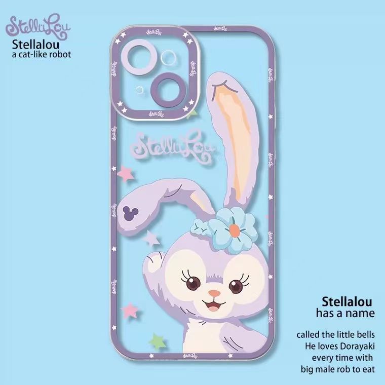 Soft Case TPU Transparan Motif Kelinci Untuk Iphone 13 12 Mini 11 Pro X XR XS Max SE 2020 6 6S 7 8 Plus