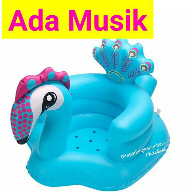 Kursi Sofa Tiup Tempat Duduk Bayi Balon Motif Binatang Infant Seat munchkin Seat Seat bather pump