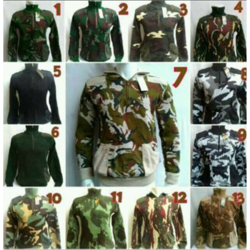 SWEATER LORENG ARMY//BANYAK MOTIF// TEBAL HANGAT DI BADAN