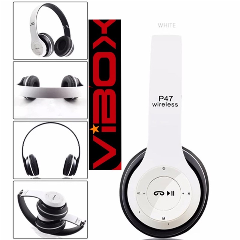 PROMO HEADPHONE BANDO VIBOX P47 BLUETOOTH SUPPORT MICRO SD /AUX 3.5MM