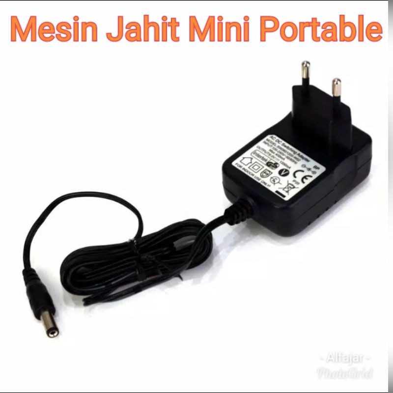 Adaptor Mesin Jahit Mini Portable AC DC 6V 7.2W, 6.0V 1200mA Charger YOKO JYSM / FHSM 202 / 505 / 506