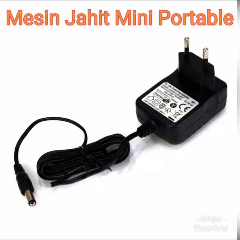 Adaptor Mesin Jahit Mini Portable AC DC 6V 7.2W, 6.0V 1200mA Charger YOKO JYSM / FHSM 202 / 505 / 50